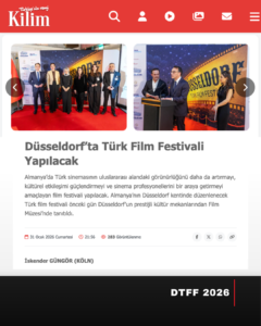 DÜSSELDORF’TA TÜRK FİLM FESTİVALİ YAPILACAK